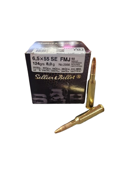 Sellier & Bellot FMJ Kal6.5x55 8,0g