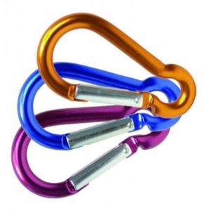 Karbinhakar 50/60/70mm, flerfärgade 6-pack