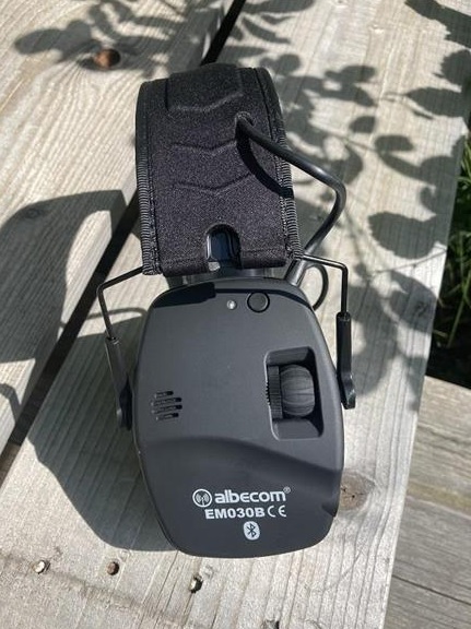 Hörselskydd EM030B, bluetooth, svart, gel