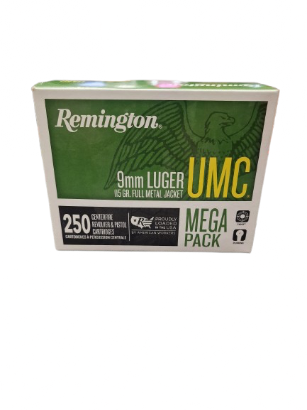 Remington  FMJ Kal 9mm Luger 115gr, 250st
