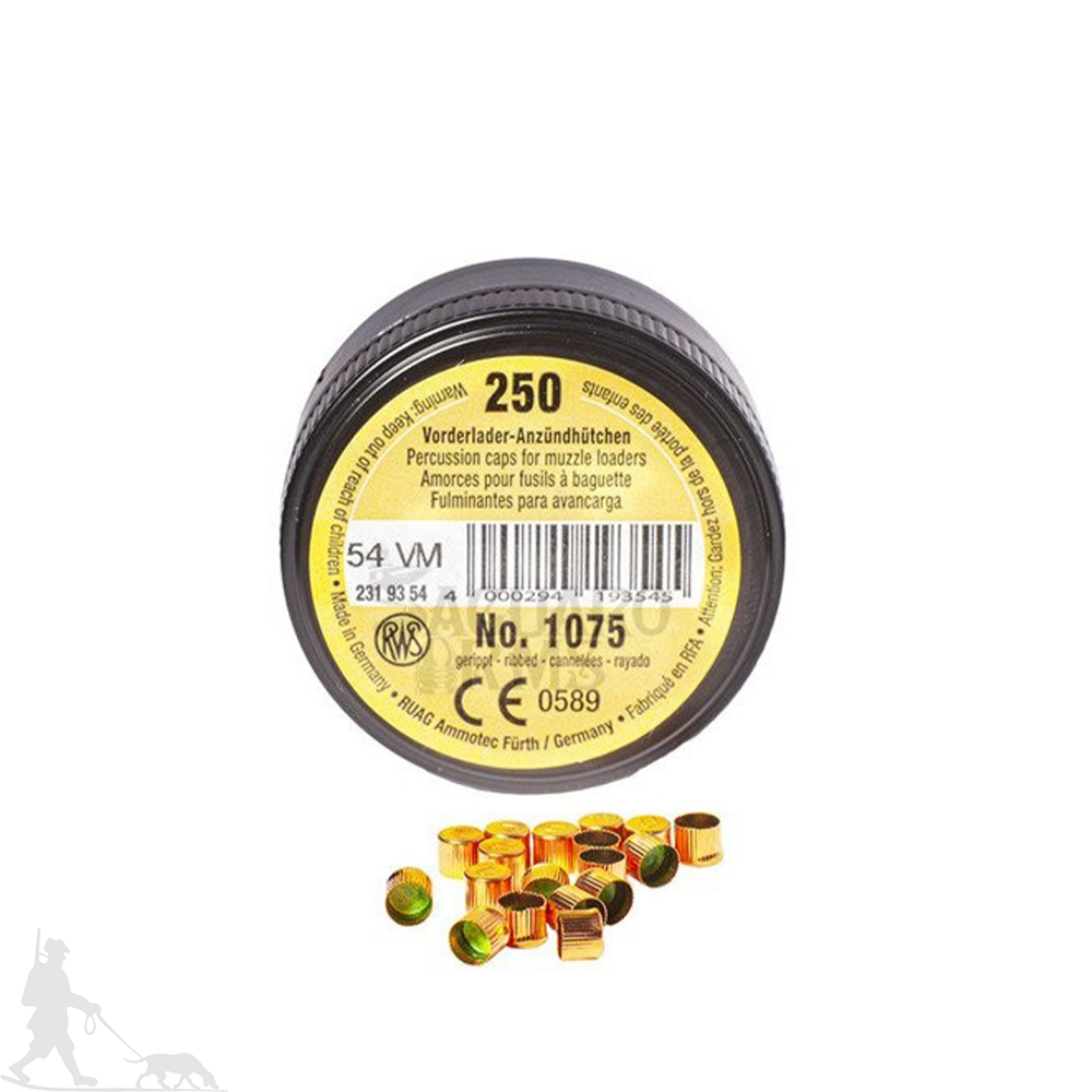 RWS No1075 Tändhattar för svartkrut