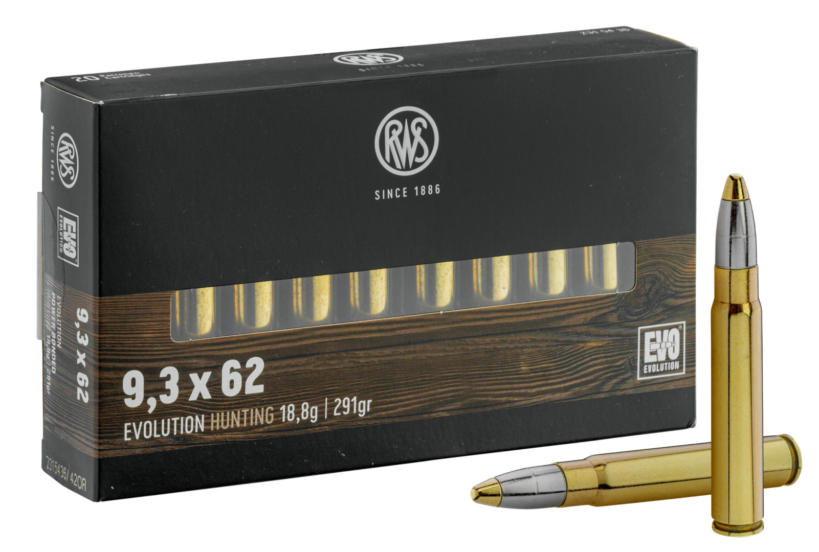 RWS EVO kal9.3x62 18.8g