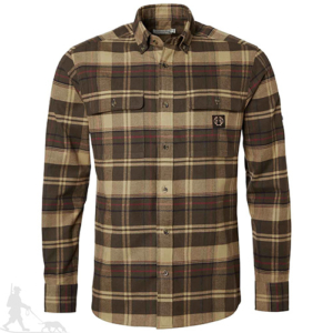 Chevalier Heron Brun Flanellskjorta - XL