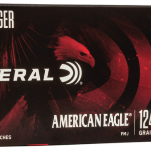 Federal 9mm luger 124 gr FMJ, American Eagle