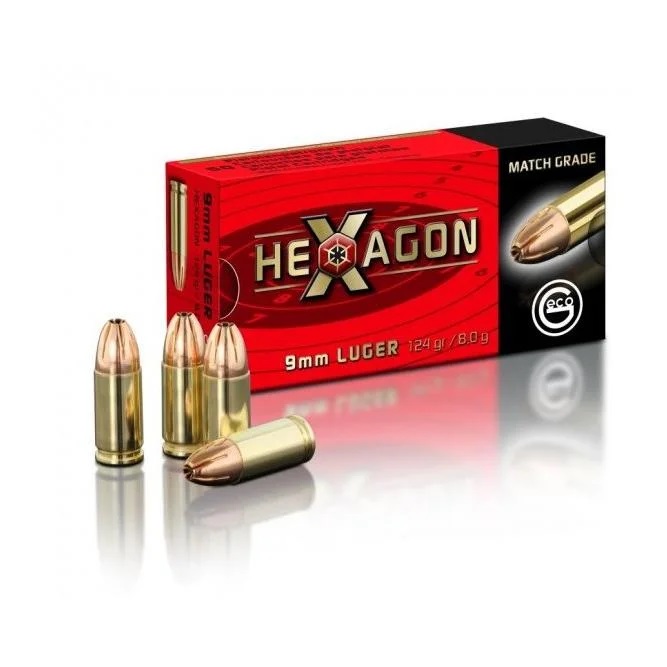 Geco LUGER Hexagon kal9mm 8g (50st)