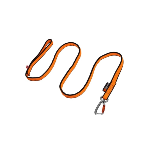 16063 Bungee leash, black/orange, 2.0m/23mm, single