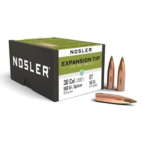 Kulor Nosler E-tip Lead free, kal 30 168 gr