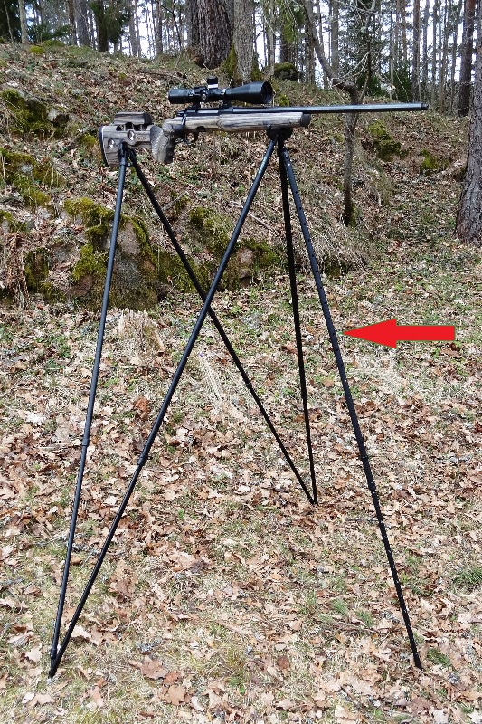 Singel leg Styx Elite+, skjutstöd