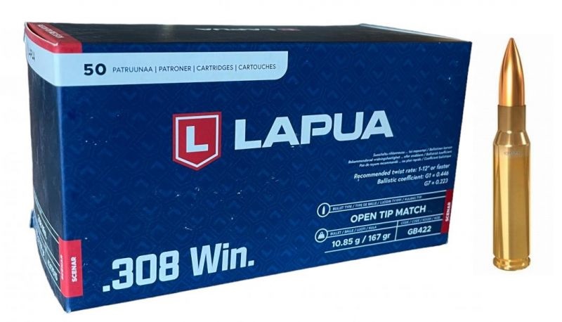 LAPUA Scenar OTM kal308.Win 167gr