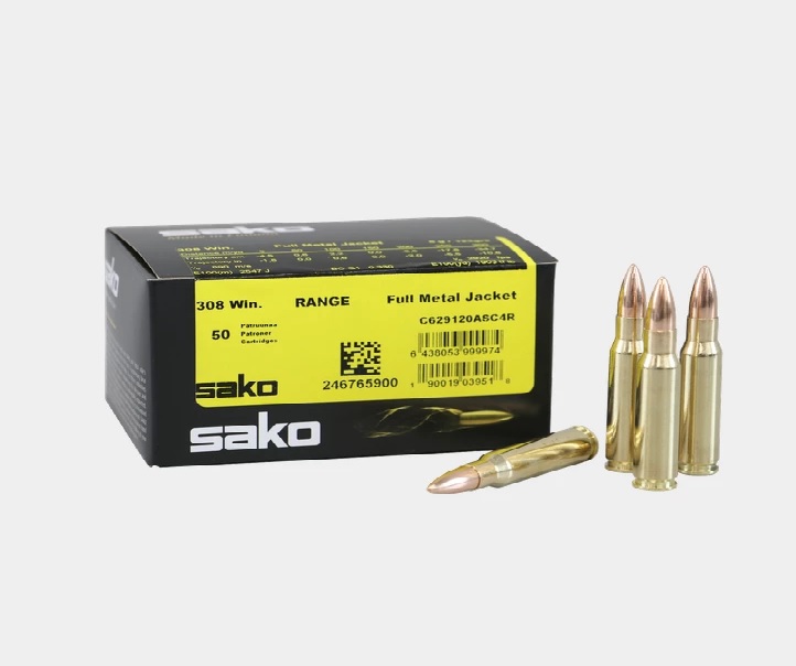 Sako Amunition, FMJ 308 WIN 8,0g Range