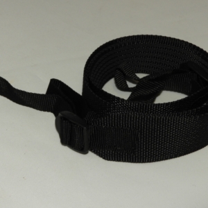 Vapenrem Svart Nylon Gummerad