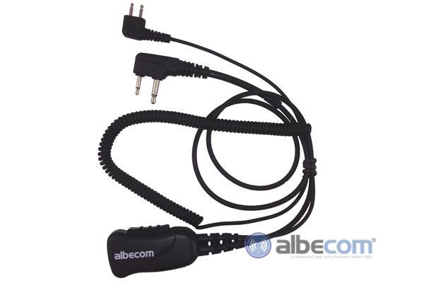 Albecom Peltorkabel, nr674, Vinkl m mic. Pro-Kom