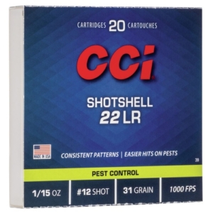 CCI 22 LR Shotshell 20st