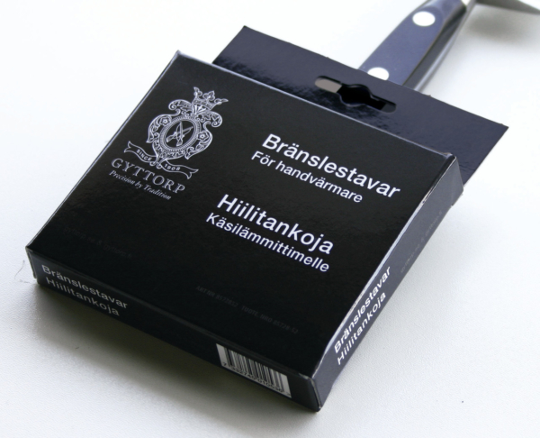 Bränslestavar till handvärmare